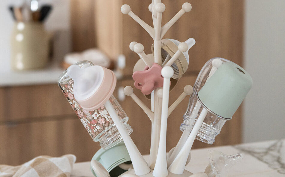 Tree baby bottle drainer - Clay Earth Tree baby bottle drainer - Clay Earth