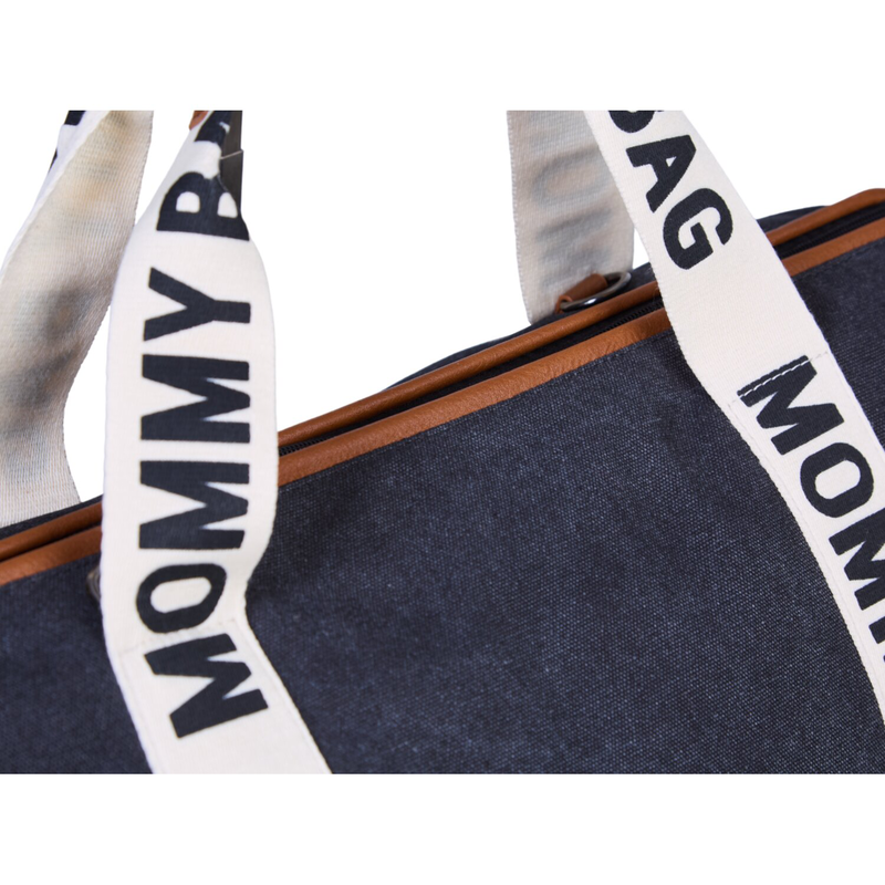 Mommy Bag ® Sac A Langer - Signature - Toile - Noir (Childhome) - Image 7