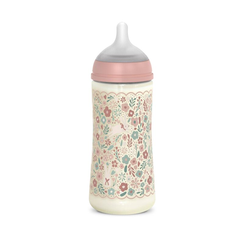 Biberon en polyamide avec t&eacute;tine SX Pro 360 ml d&eacute;bit L Bonhomia - Rose