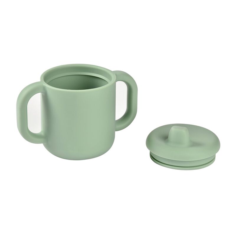 Tasse d'apprentissage silicone Vert sauge (Béaba) - Image 4