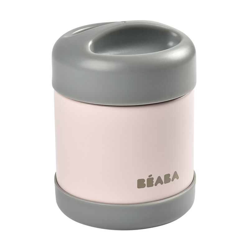 Thermo Portion Stainless Steel Isothermal Food Jar Container 300 ml (Dark mist/Light pink)