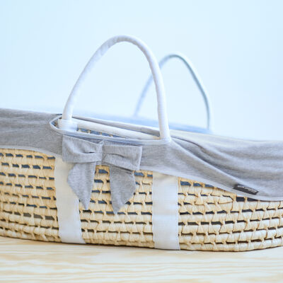 Moses Mand - Naturel  + Jersey Cover Grijs