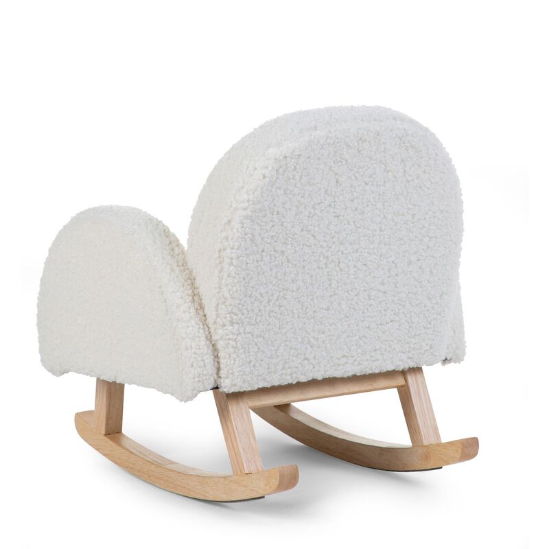 Sedia a dondolo kids Teddy Bianco