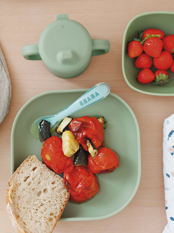 Silicone Suction Plate -  Sage Green