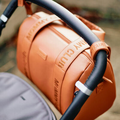 Nusery bag Mommy Club Signature Vegan leather brown