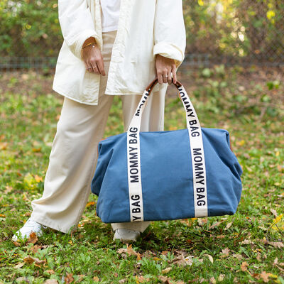 Nursery bag Family Bag Signature Canvas indigo
