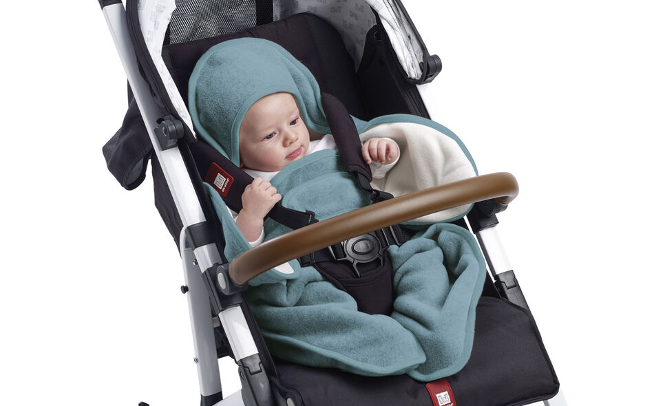 Babynomade&reg; dubbele fleece baltic blue