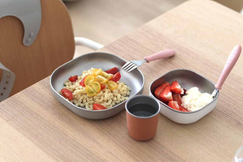 Coffret repas inox micro-ondable - Terracotta