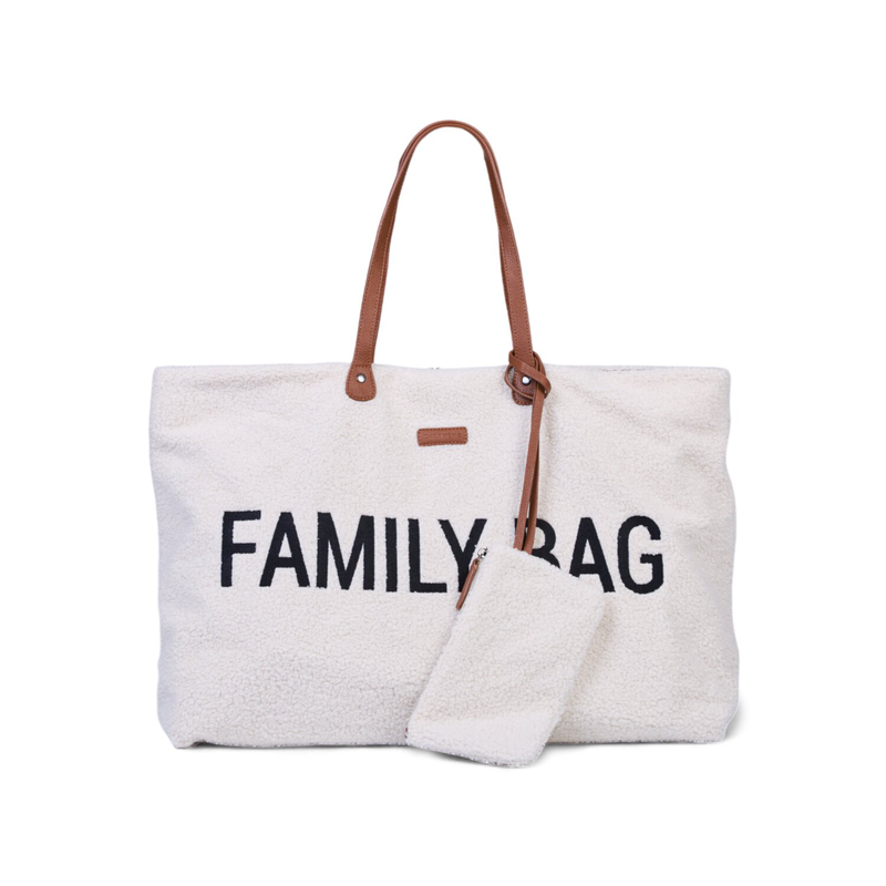 Family Bag Sac A Langer - Teddy Ecru (Childhome) - Image 7