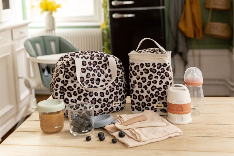 Bolsa aislante para el almuerzo - Leopard clay
