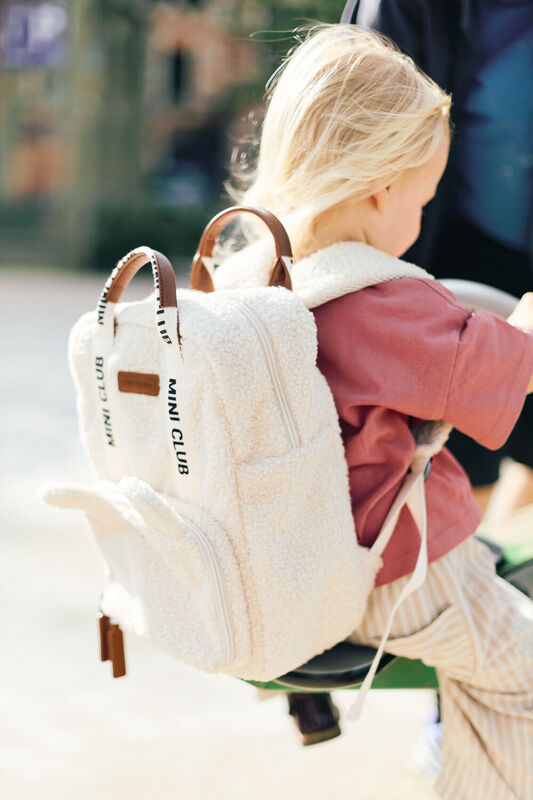 Mini Club Kids Backpack - Signature - Teddy Off White
