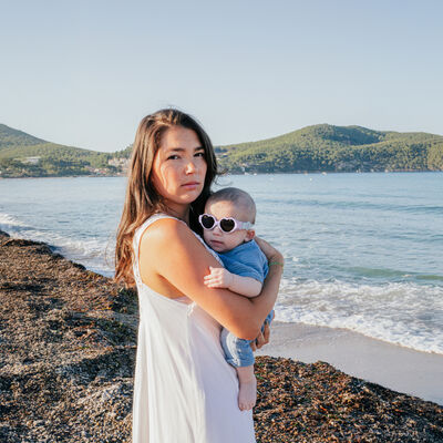 Gafas para 0-9 meses Baby heart - Lila