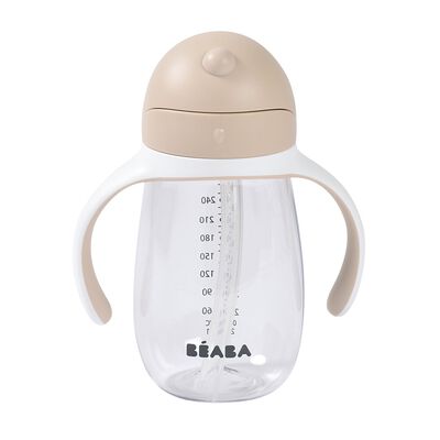 Tazza con cannuccia in acciaio inox 300ml - Terra d'argilla
