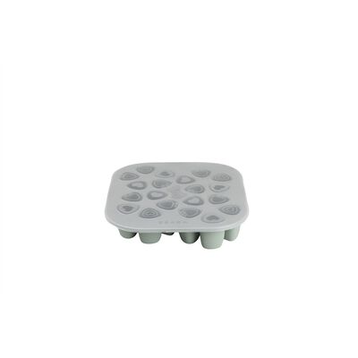 Mini-Multi-Portionen-Silikonform &ndash; 20 x 35 ml - Sage green