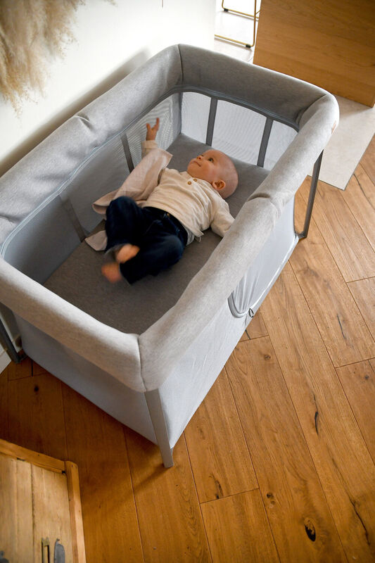 Cuna de viaje 3 en 1 Eazy Sleep - Heather grey / Pebble