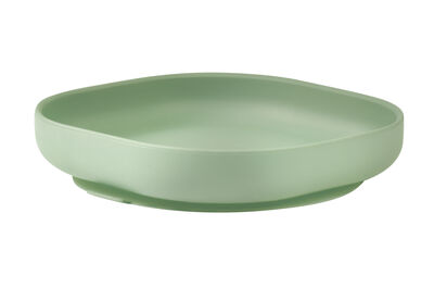Silicone Suction Plate sage green 