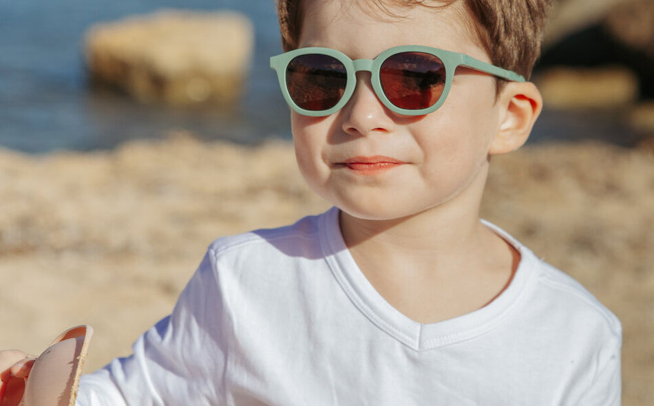 LUNETTES 4-6 ANS SQUARE SUNNY - Vert sauge 