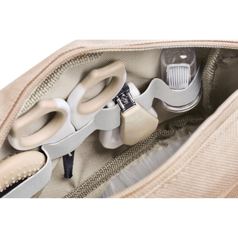 Kulturtasche mit 7 Accessoires - Tonerde