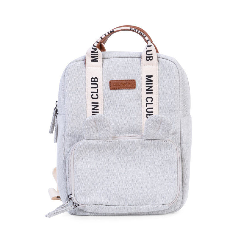 Kids backpack Mini Club Singature Canvas off white