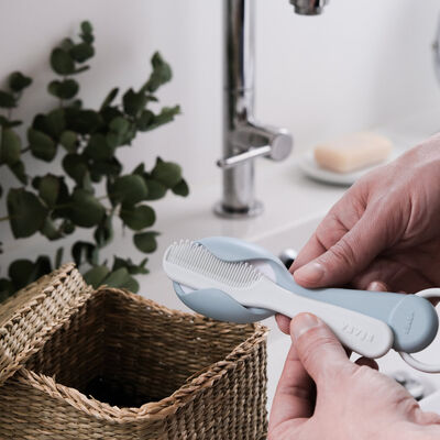 Kamm und B&uuml;rste green blue