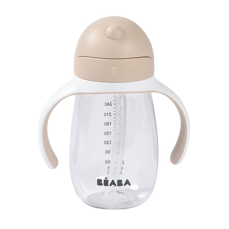 Taza con pajita 300 ml - Tierra de arcilla