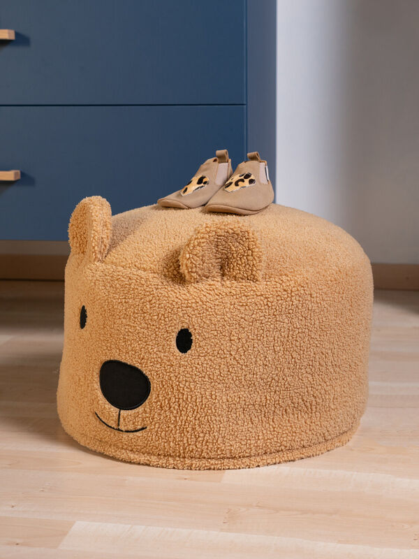 Pouf Teddy marron