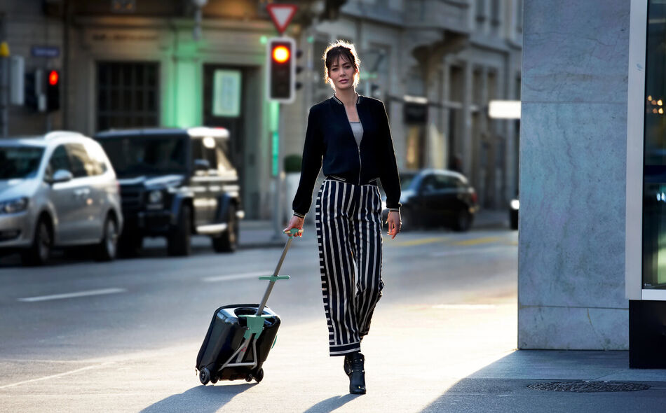 Luggage Eazy Suitcase - Green Blue