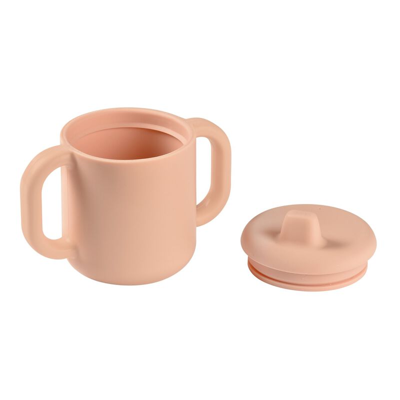 Silicone learning cup pink