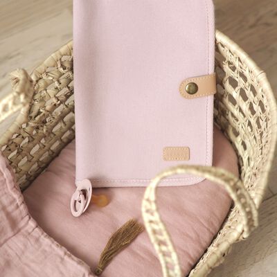 Prot&egrave;ge carnet de sant&eacute; Rose poudr&eacute;