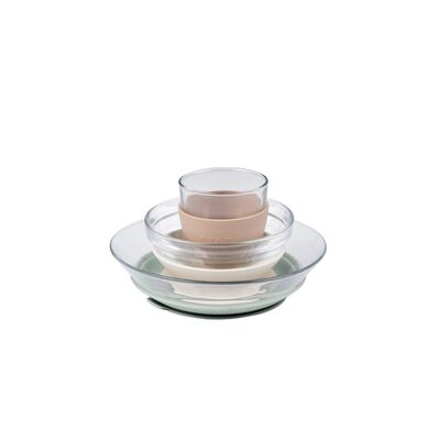 Set pasto in vetro - Natural set 