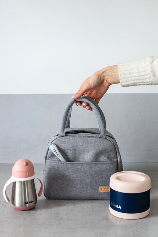 On-the-go mealtime old pink