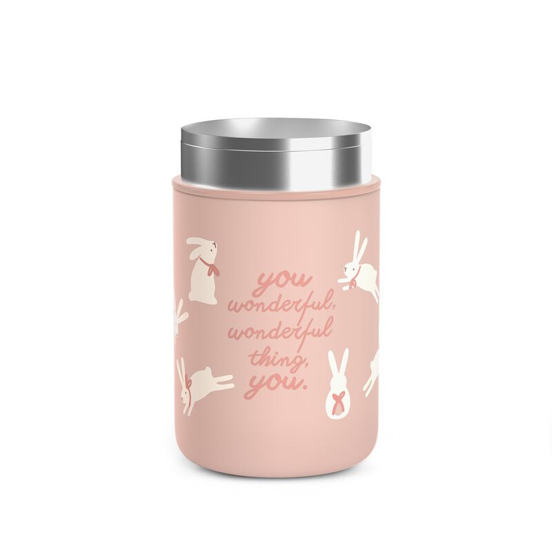 Pot isotherme 400ml Wonderland - Lapin Rose
