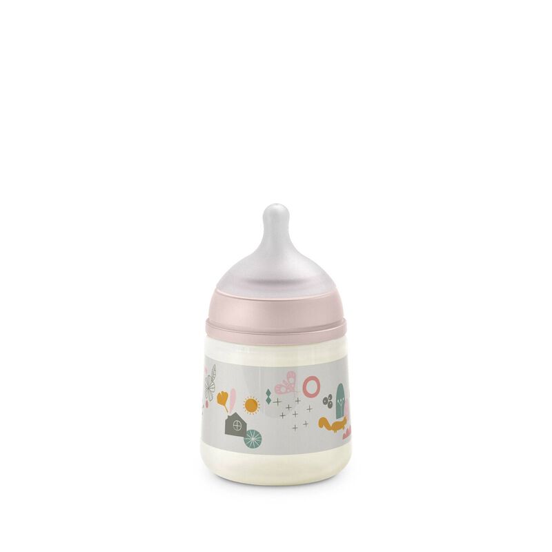 Biberon avec t&eacute;tine SX Pro 150 ml d&eacute;bit M A Walk In The Park Pink