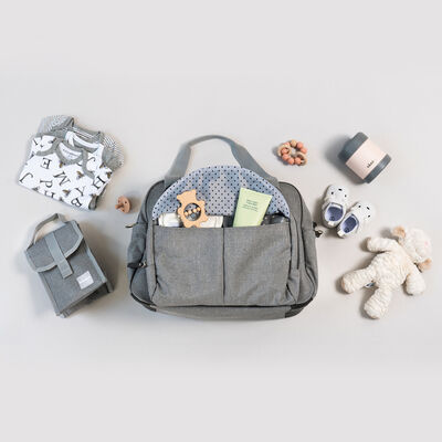 Changing bag Geneve II - heather grey
