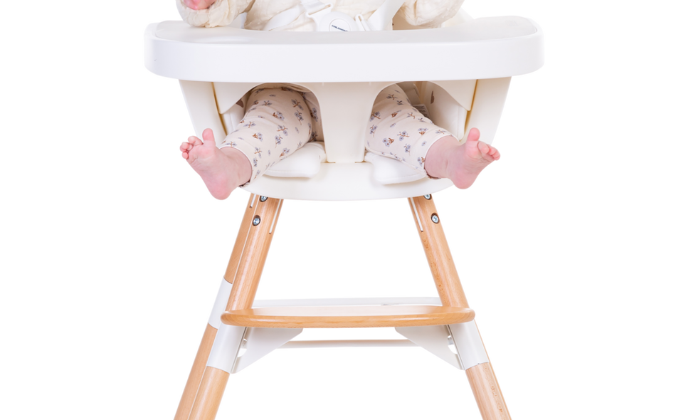 Evolu Feeding Tray & Silicone Play Mat - White