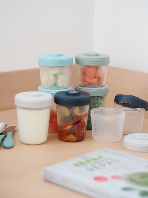 Toddler Food Storage Set -&nbsp;8 Clip portions Container  (4x150 ml + 4x250ml&nbsp;)
