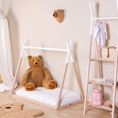Tipi Bed - 70x140 Cm - Hout - Naturel Wit