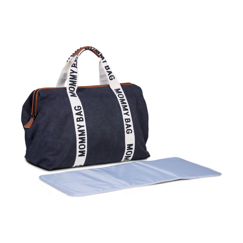 Mommy Bag ® Sac A Langer - Signature - Toile - Noir (Childhome) - Image 6