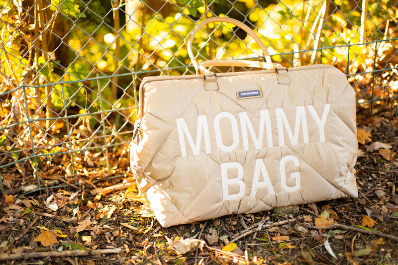 Childhome Mommy Bag Puffered - Beige - Pikolin