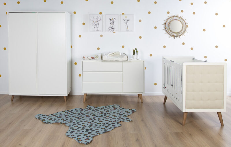 Retro Rio White - Babybett - 60x120 Cm 