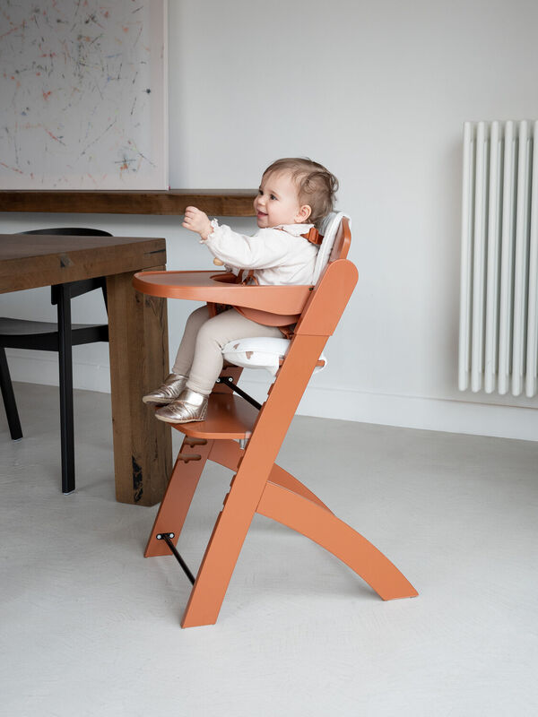 EVOSIT High Chair + Feeding Tray - Rust