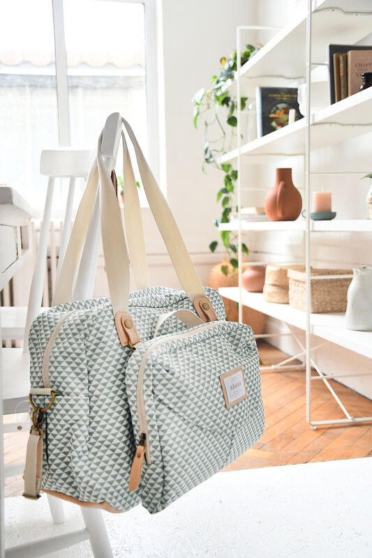 Wickeltasche Geneve II Play Print sage green