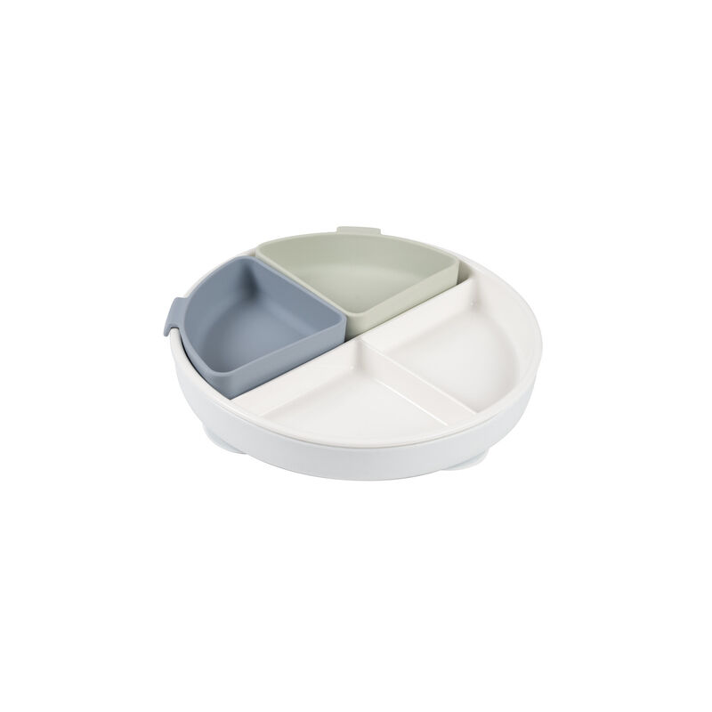 Plato compartimentado de porcelana Mix & Match - Pebble