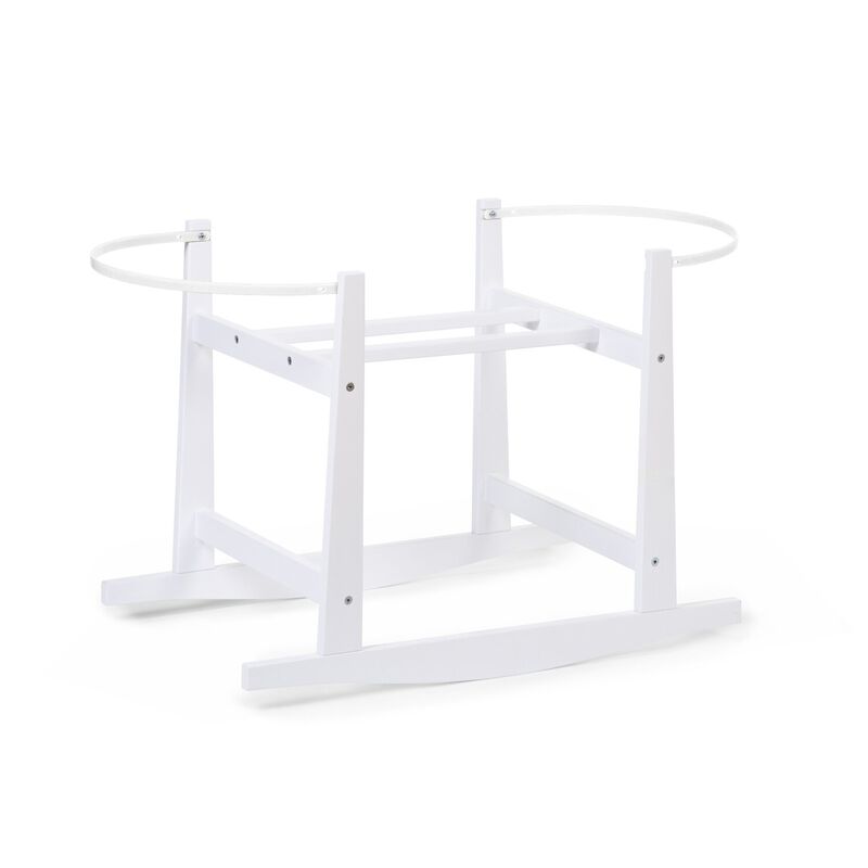 Rocking Stand For Moses Basket - Wood - White