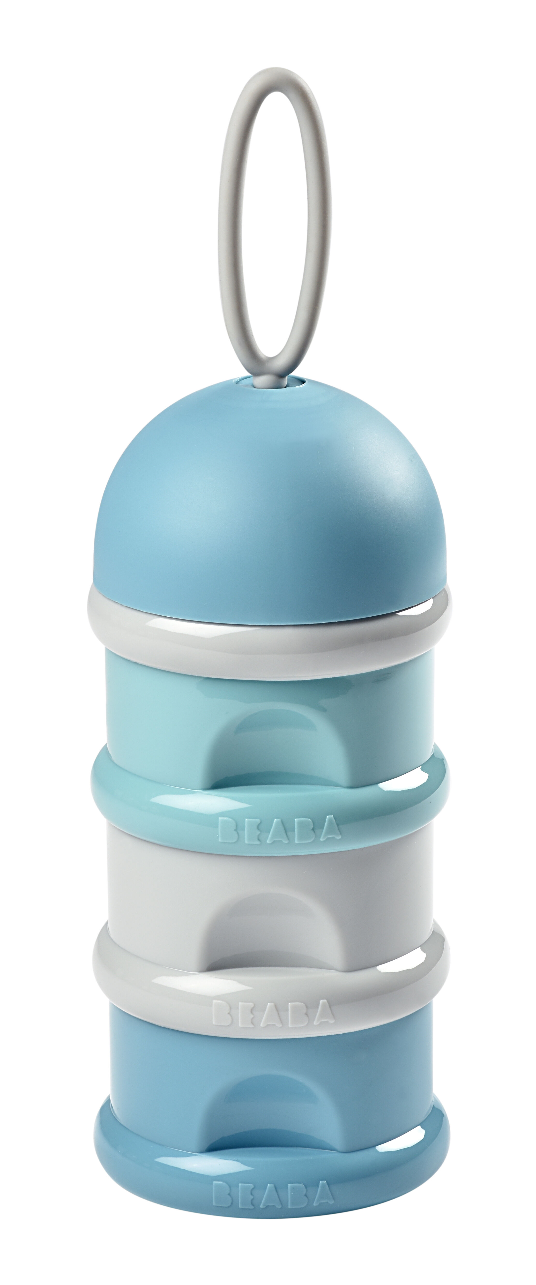 STOBOK Milchpulver Portionierer Milchpulver Dispenser 4 Schichten Formula Behälter Vorratsbehälter für Baby Stapelbar Blau 