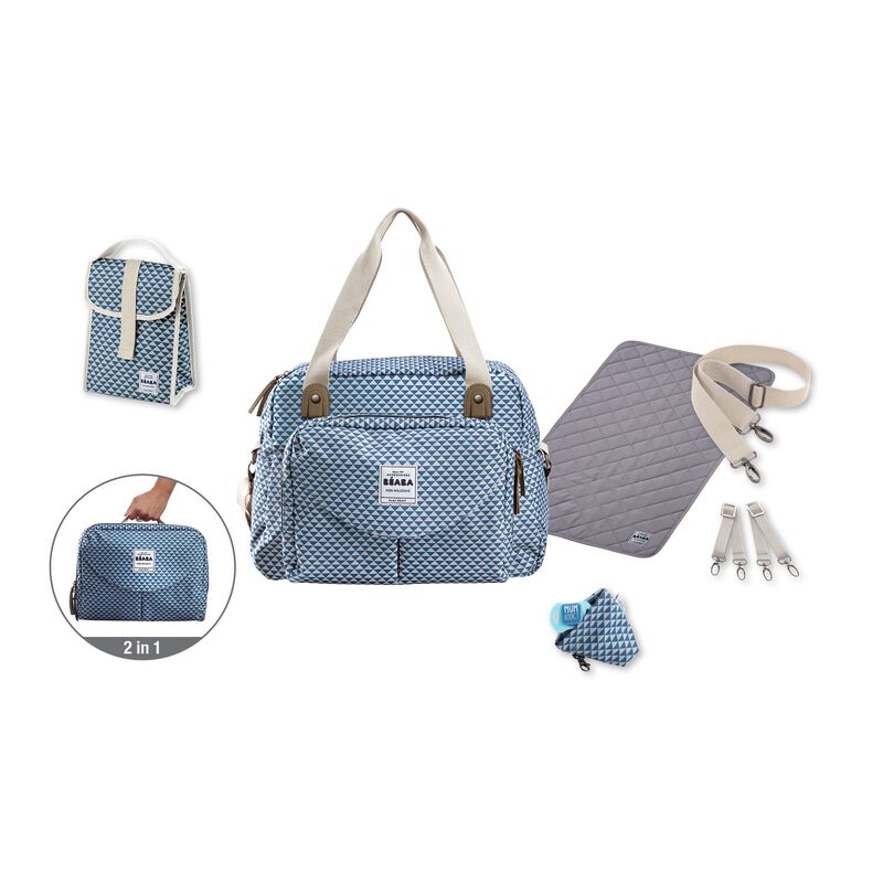 Sac &agrave; langer Gen&egrave;ve - Play print Bleu