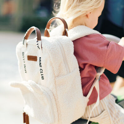 Mini Club Kids Backpack - Signature - Teddy Off White Mini Club Kids Backpack - Signature - Teddy Off White
