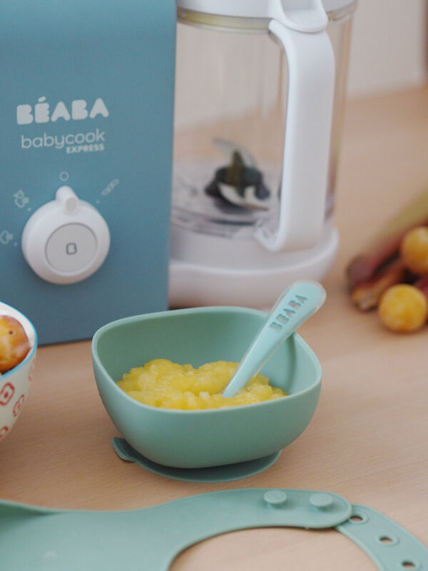 Silicone Suction Bowl sage green