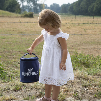 My Lunchbag - Avec Doublure Isolante - Navy Blanc