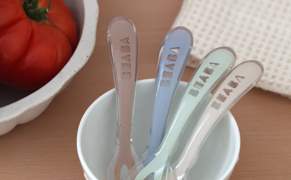 Set di 4 cucchiai in silicone seconda et&agrave; Natural